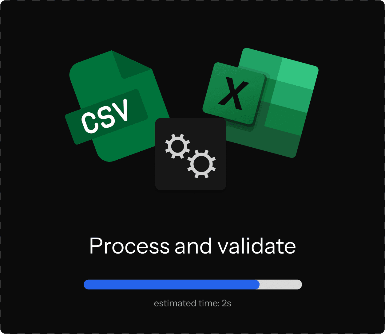Validation processing step illustration